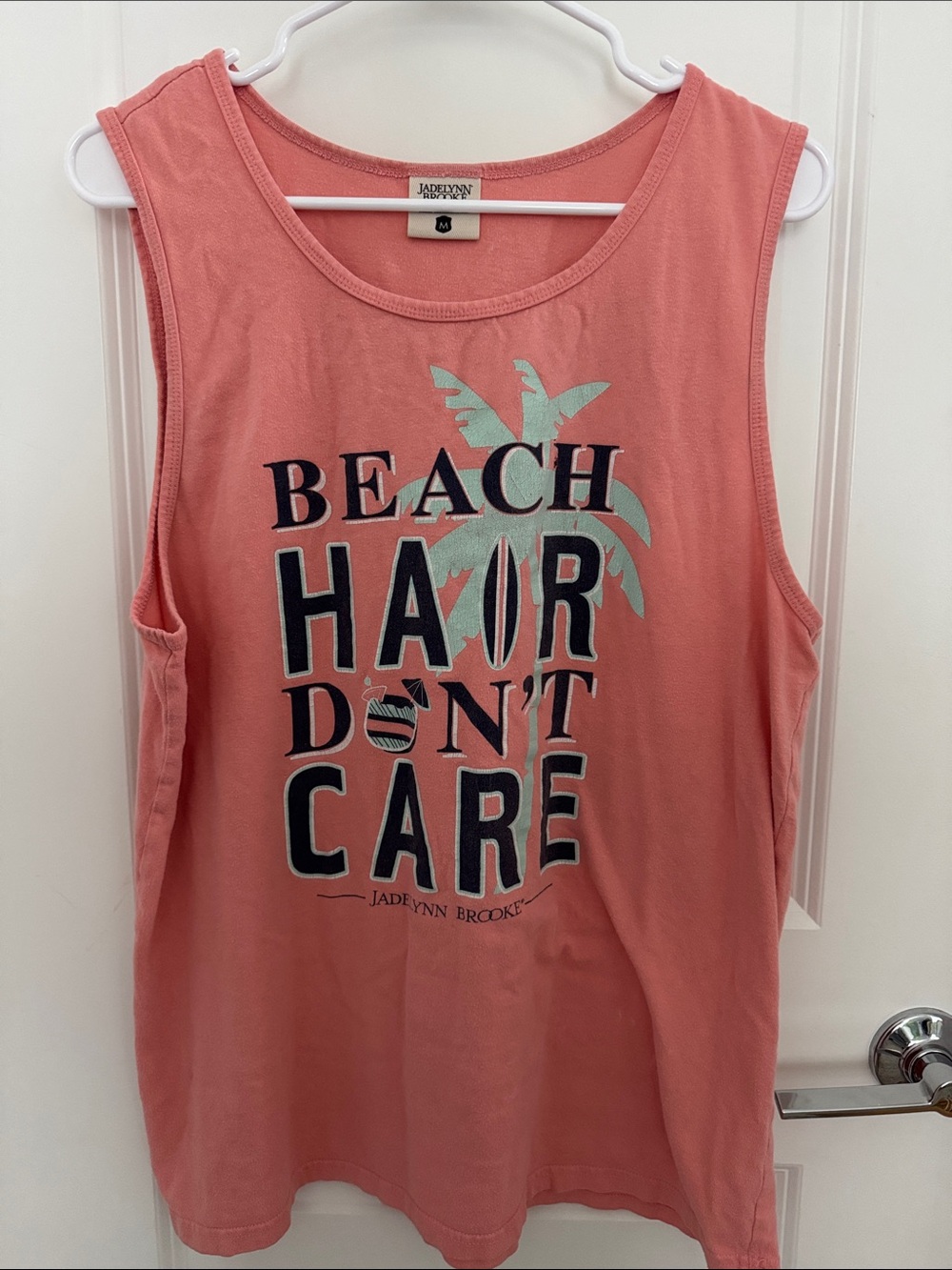 Jadelynn Brooke Coral Beach Hair Don't Care Tank